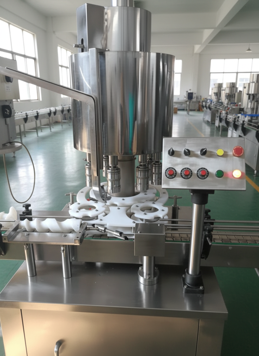 4 HEAD Screw Capping & ROPP Cap Sealing Machine & Assembly